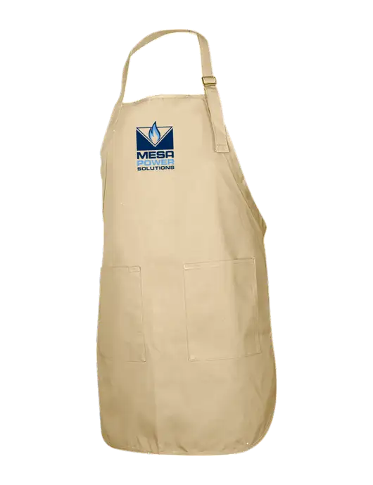 Full-Length Stone Apron With Pockets w/Mesa Solutions Logo