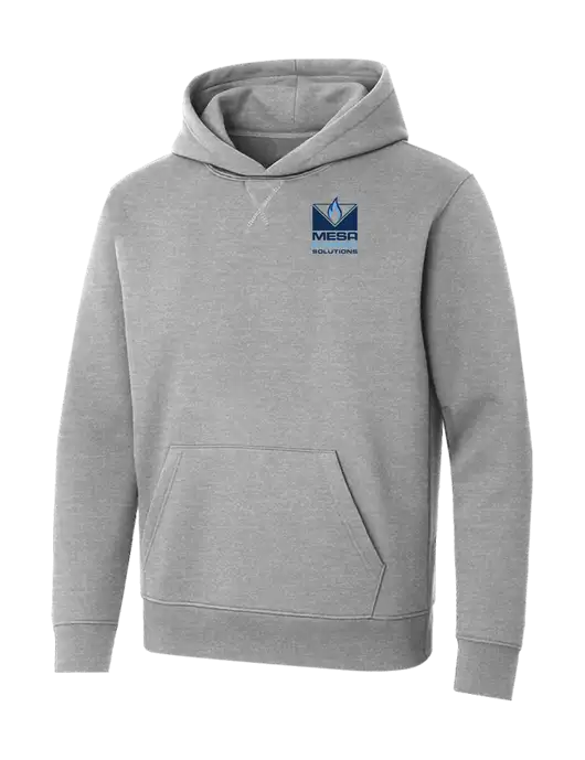 Allmade Granite Grey Heather Organic French Terry Pullover Hoodie w/Mesa Solutions Logo