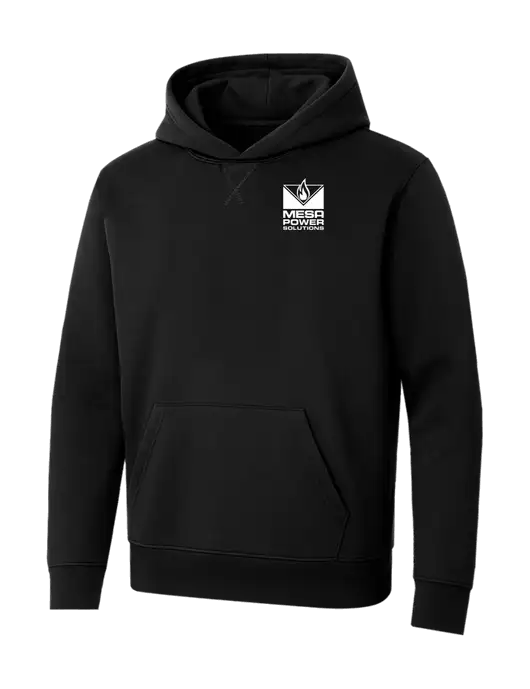 Allmade Deep Black Organic French Terry Pullover Hoodie w/Mesa Solutions Logo