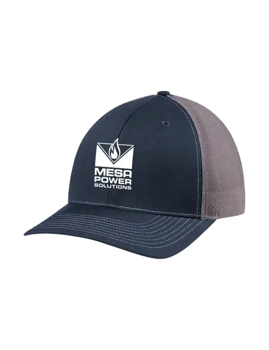Richardson Adjustable Snapback Original 112 Trucker Cap Navy w/Charcoal Mesh w/Mesa Solutions Logo