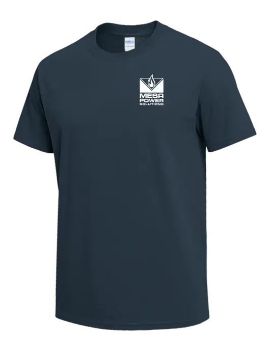 Dark Slate Blue Heavyweight 6.1 oz T-Shirt w/Mesa Solutions Logo