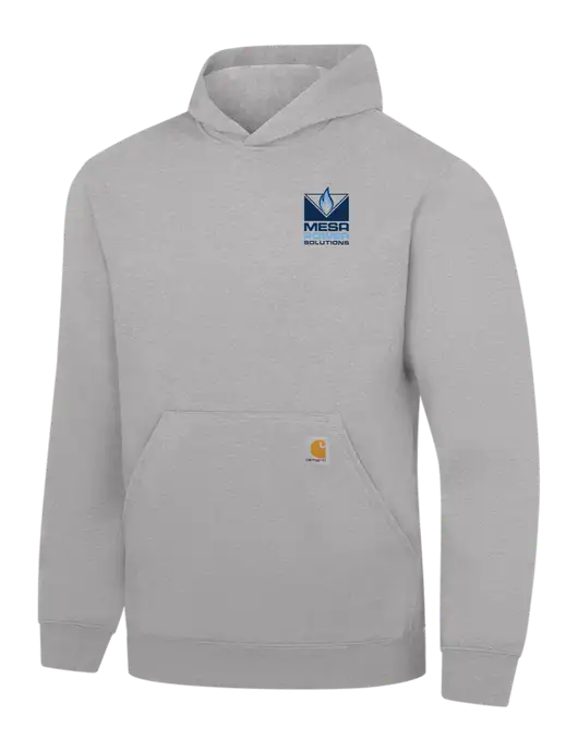 Carhartt Light Grey Heather Midweight Hooded Sweatshirt w/Mesa Solutions Logo