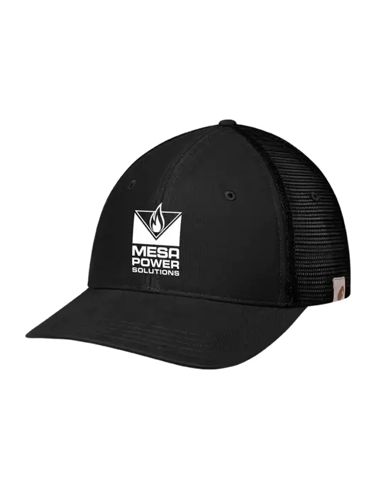 Carhartt Black Canvas Trucker Cap w/Mesa Solutions Logo