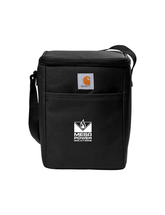 Carhartt Black Vertical 12-Can Cooler w/Mesa Solutions Logo