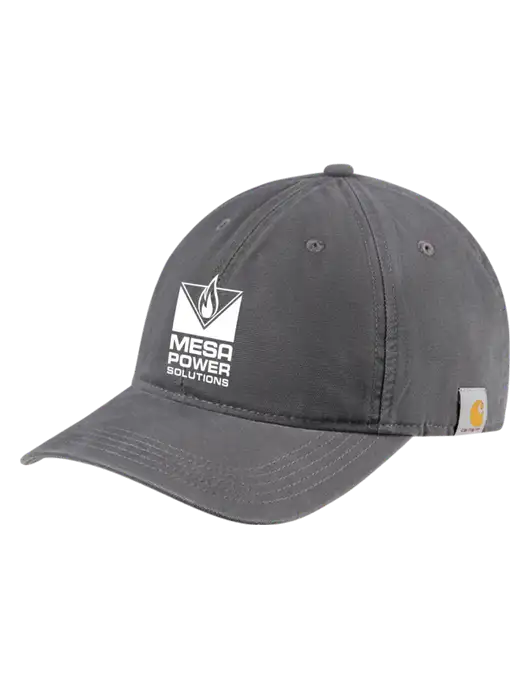 Carhartt Dark Grey Cotton Canvas Cap w/Mesa Solutions Logo