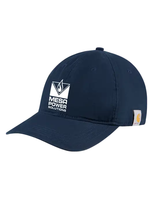 Carhartt Navy Cotton Canvas Cap w/Mesa Solutions Logo