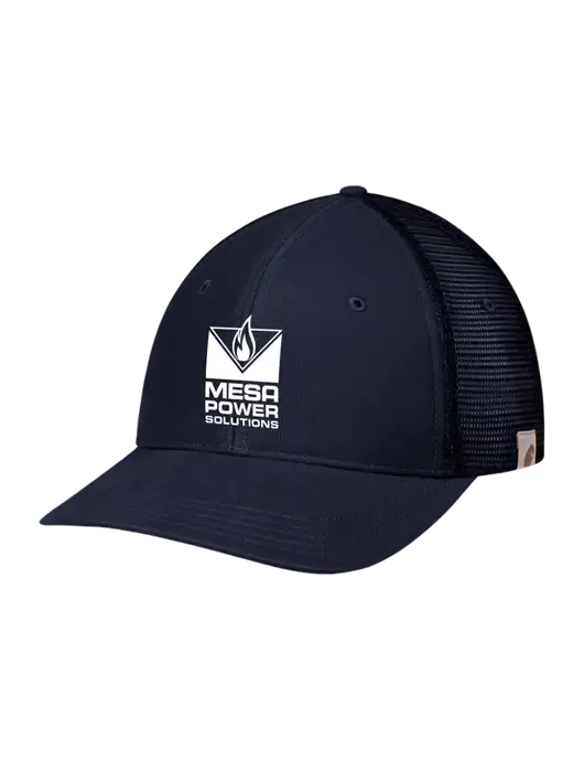 Carhartt Navy Canvas Trucker Cap w/Mesa Solutions Logo