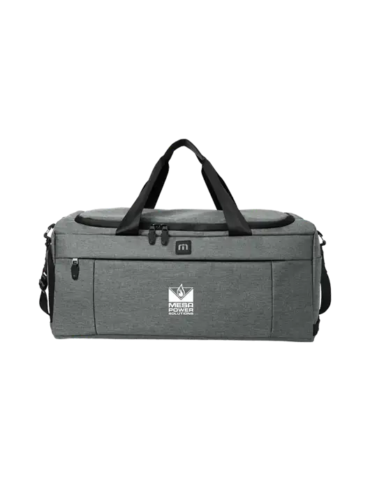 TravisMathew Dark Grey Heather Duration Duffel w/Mesa Solutions Logo