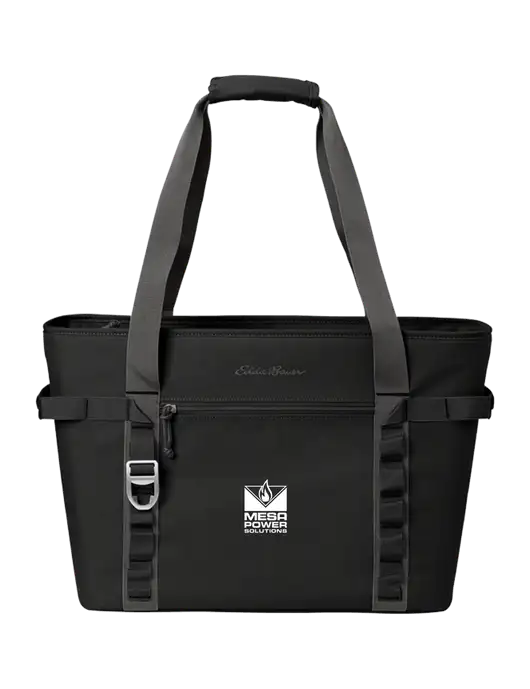 Eddie Bauer Black/Medium Grey Max Cool Tote Cooler  w/Mesa Solutions Logo