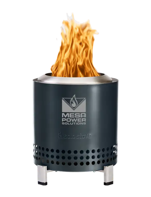 Solo Stove Gunmetal Metallic Mesa XL w/Mesa Solutions Logo