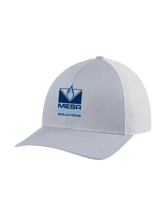 Richardson Adjustable Snapback Original 112 Trucker Cap Light Heather Grey w/White Mesh w/Mesa Solutions Logo