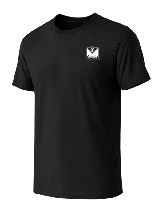 BELLA+CANVAS Black CVC Short Sleeve Tee w/Vintage Logo