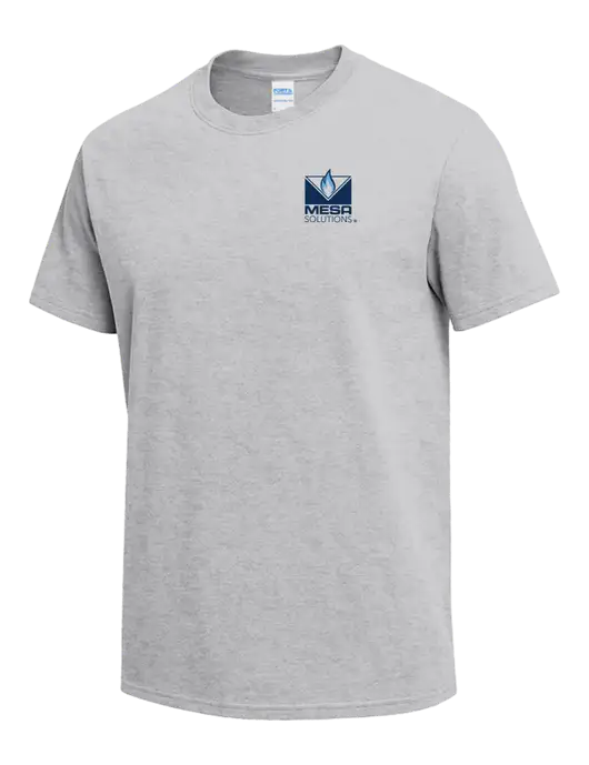 Light Grey Heather Heavyweight 6.1 oz T-Shirt w/Vintage Logo