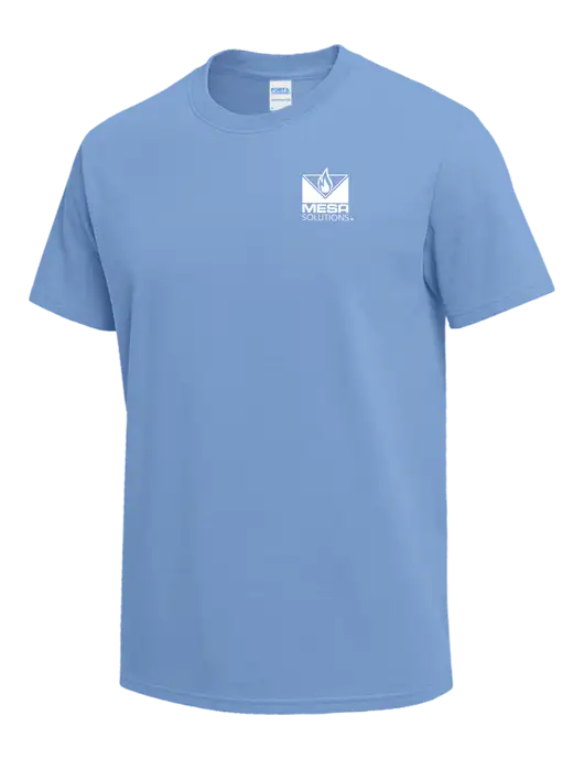 Light Blue Heavyweight 6.1 oz T-Shirt w/Vintage Logo