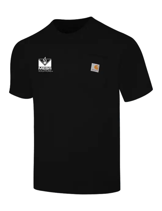 Carhartt Workwear Black Pocket Short Sleeve T-Shirt w/Vintage Logo