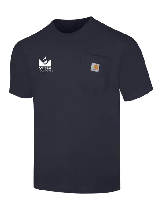 Carhartt Workwear Dark Navy Pocket Short Sleeve T-Shirt w/Vintage Logo