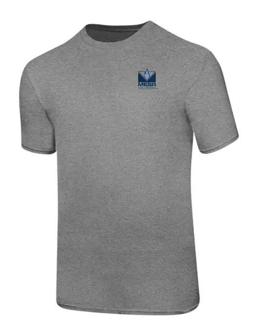 Ring Spun Light Heather Grey 4.5 oz T-Shirt w/Vintage Logo