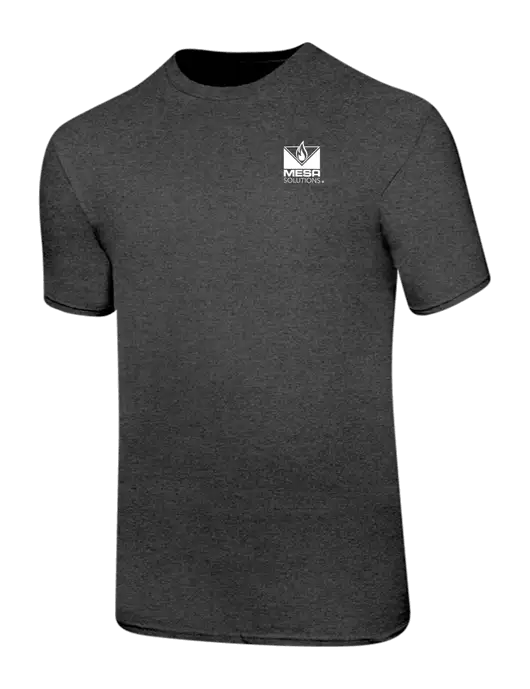 Ring Spun Dark Heather Grey 4.5 oz T-Shirt w/Vintage Logo