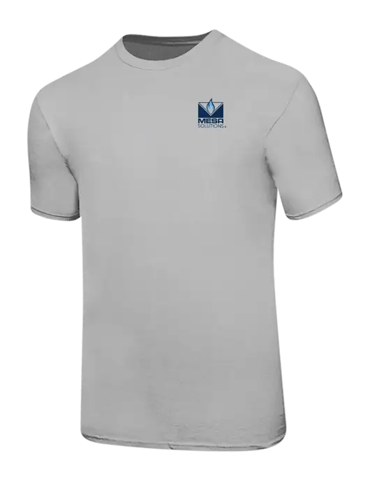 Ring Spun Silver 4.5 oz T-Shirt w/Vintage Logo