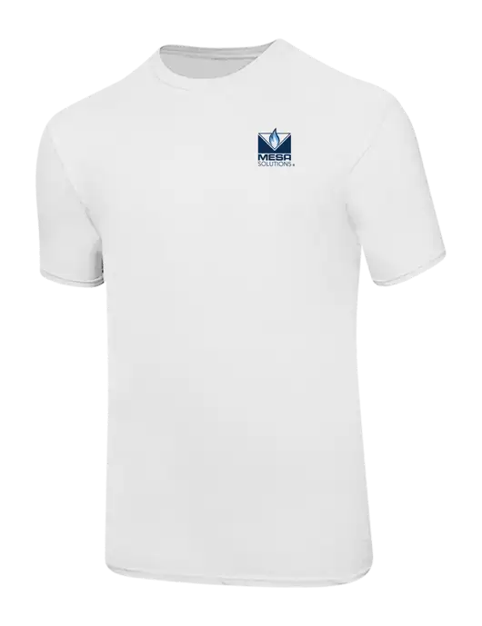 Ring Spun White 4.5 oz T-Shirt w/Vintage Logo