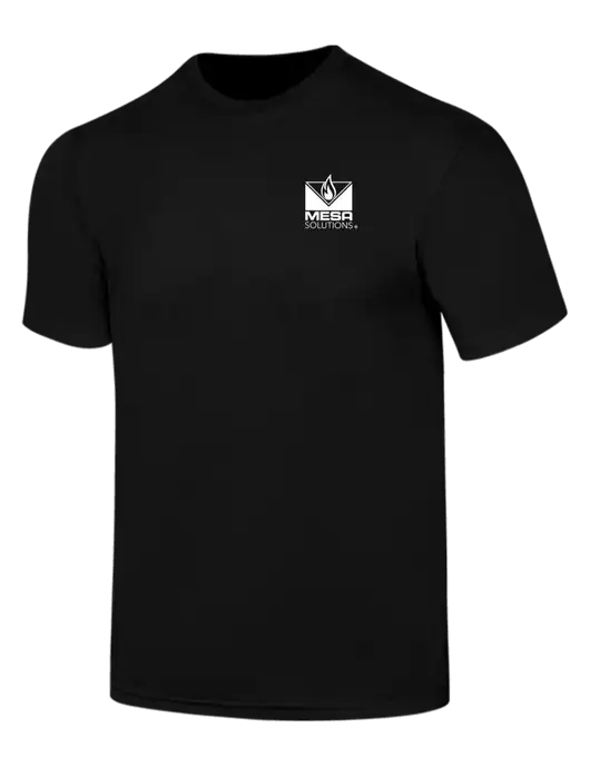 Simply Soft Black 4.5oz  Poly/Combed Ring Spun Cotton T-Shirt w/Vintage Logo