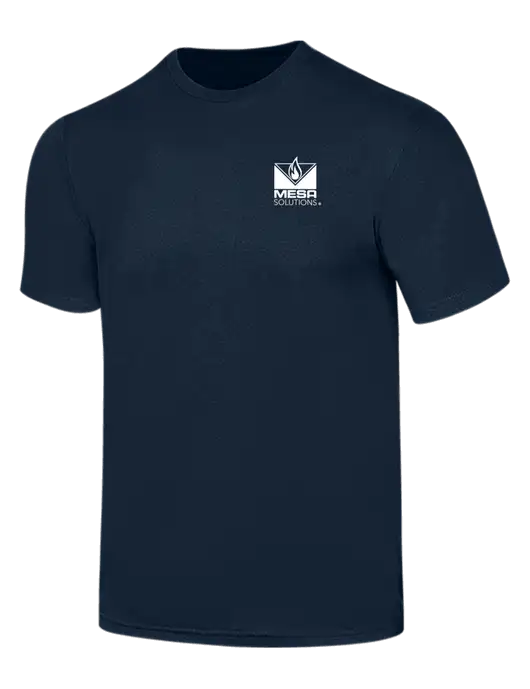 Simply Soft Navy 4.5oz  Poly/Combed Ring Spun Cotton T-Shirt w/Vintage Logo