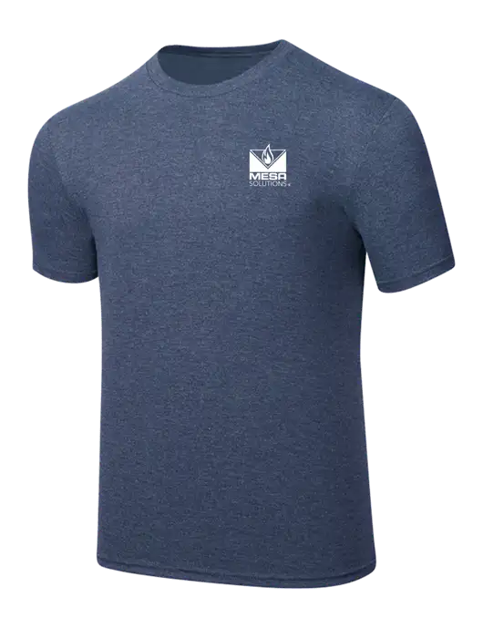Simply Soft Navy Frost 4.5oz  Poly/Combed Ring Spun Cotton T-Shirt w/Vintage Logo