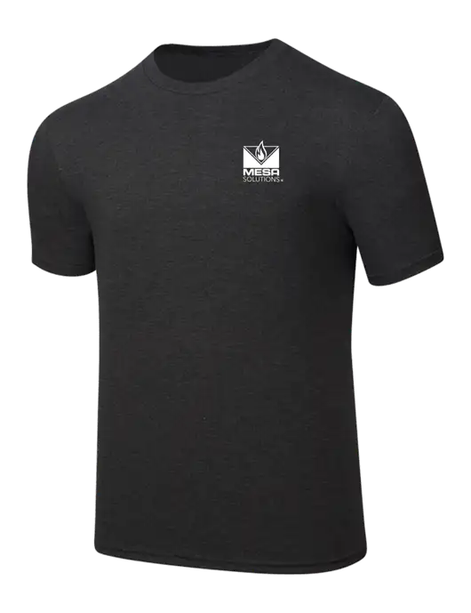 Simply Soft Black Frost 4.5oz  Poly/Combed Ring Spun Cotton T-Shirt w/Vintage Logo
