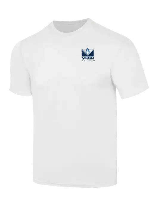Simply Soft White 4.5oz  Poly/Combed Ring Spun Cotton T-Shirt w/Vintage Logo