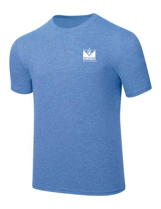 Simply Soft Carolina Blue Frost 4.5oz  Poly/Combed Ring Spun Cotton T-Shirt w/Vintage Logo