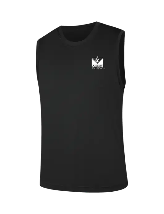 Sleeveless Black PosiCharge Competitor Tee w/Vintage Logo