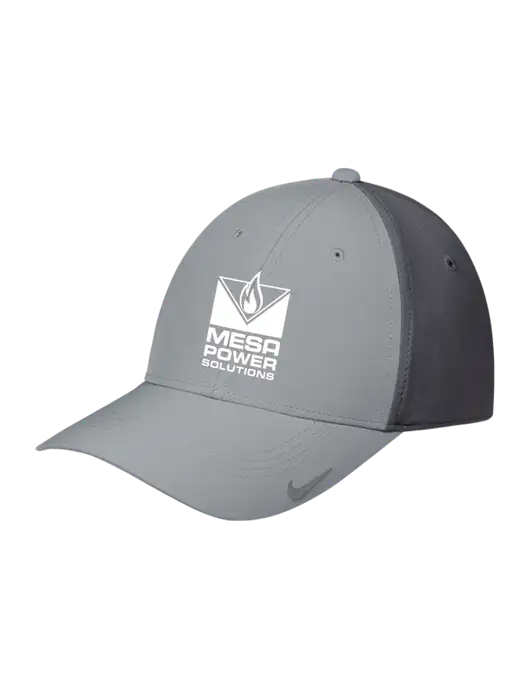Nike Light Grey/Dark Grey Dri-FIT Legacy Cap w/Mesa Solutions Logo