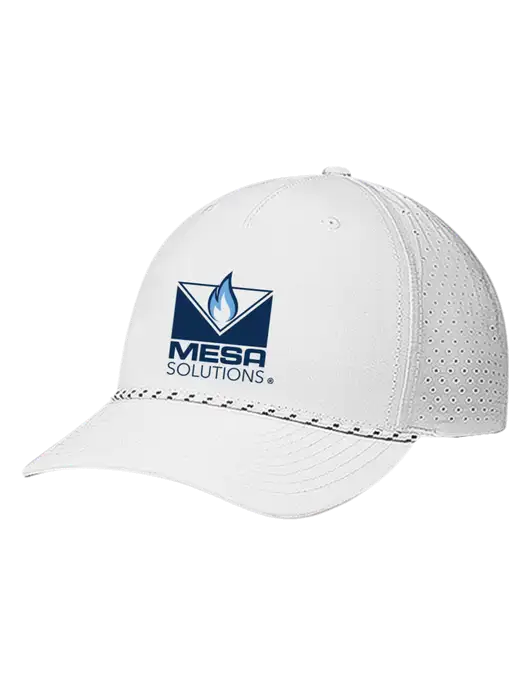 Richardson Laser Perf Performance White/White-Black Rope Cap w/Vintage Logo