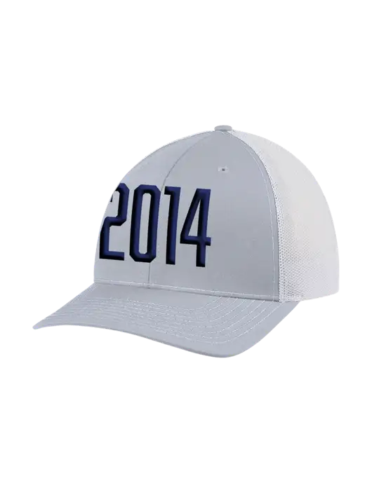 Richardson Adjustable Snapback Original 112 Trucker Cap Light Heather Grey w/White Mesh w/Puff 2014 Logo