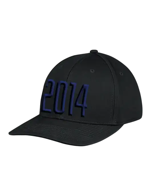 Premium Modern Structured Twill Black Snapback Cap w/Puff 2014 Logo