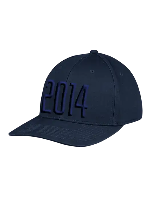 Premium Modern Structured Twill Navy Snapback Cap w/Puff 2014 Logo