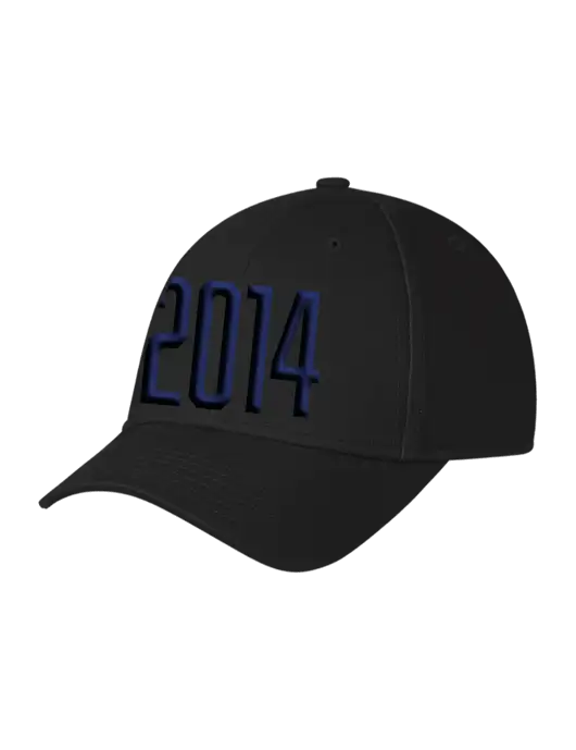 Black Structured Cap Hook & Loop w/Puff 2014 Logo