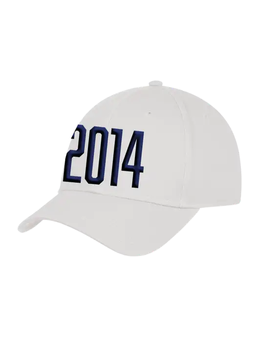 White Structured Cap Hook & Loop w/Puff 2014 Logo
