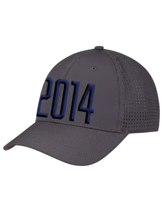 Charcoal Performance Stretchable Cap Hook & Loop w/Puff 2014 Logo