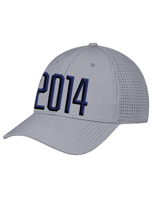 Grey Performance Stretchable Cap Hook & Loop w/Puff 2014 Logo