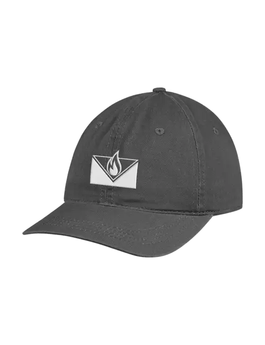 Garment Washed Unstructured Twill Charcoal Cap w/Mesa Icon Logo