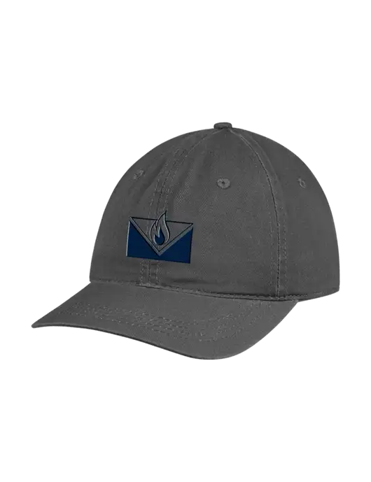 Garment Washed Unstructured Twill Charcoal Cap w/Mesa Icon Logo