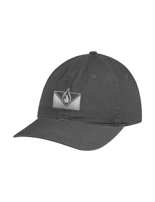 Garment Washed Unstructured Twill Charcoal Cap w/Mesa Icon Logo