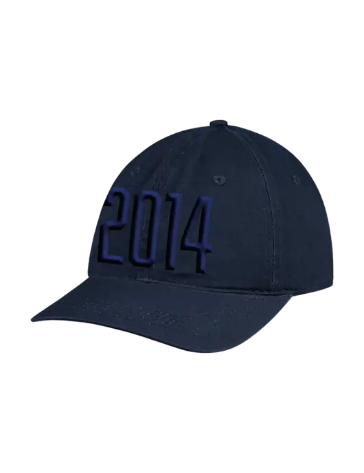 Garment Washed Unstructured Twill Navy Cap w/Puff 2014 Logo