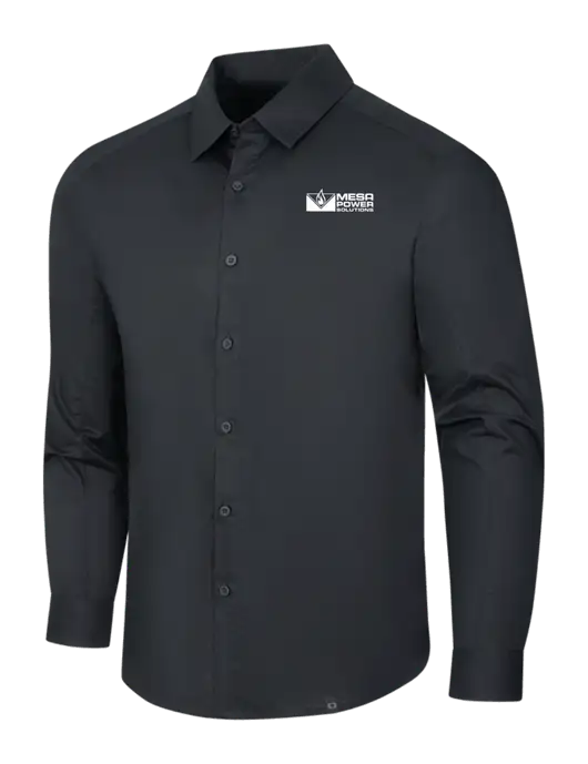 OGIO Black Commuter Woven Shirt w/Mesa Solutions Logo