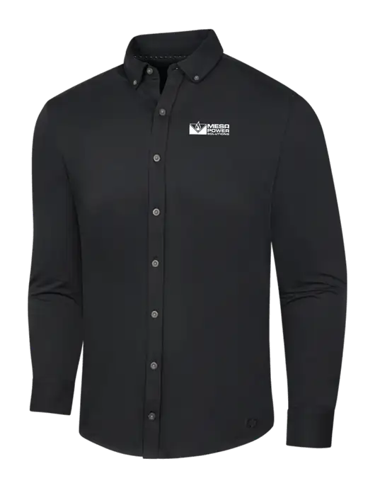 OGIO Blacktop Modern Code Stretch Button-Up Shirt w/Mesa Solutions Logo