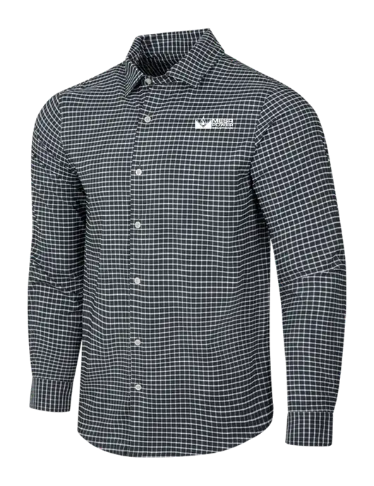 Dark Grey/White City Stretch Shirt w/Mesa Solutions Logo