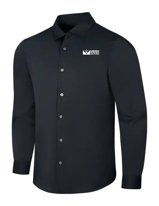 Black City Stretch Shirt w/Mesa Solutions Logo