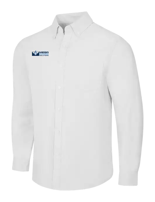 White SuperPro Oxford Shirt w/Mesa Solutions Logo