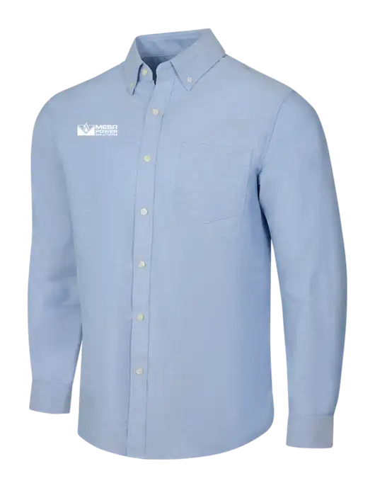 Light Blue SuperPro Oxford Shirt w/Mesa Solutions Logo